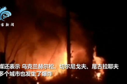 基辅深夜遭袭击 实拍导弹来袭瞬间,导弹来袭瞬间，城市陷入恐慌